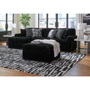  Manufacturer Color_Onyx -- Signature Design by Ashley Midnight Madness Fabric 2 pc Sectional IMAGE 7