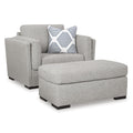  Manufacturer Color_Pewter -- Evansley 54503U1 Oversized Chair and Ottoman IMAGE 1