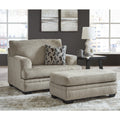  Manufacturer Color_Taupe -- Signature Design by Ashley Stonemeade Stationary Fabric Chair with Ottoman IMAGE 1