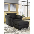  Manufacturer Color_Black -- Darcy 75008U3 Chair and Ottoman IMAGE 1
