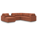  Manufacturer Color_Spice  -- Signature Design by Ashley Modmax Fabric 6 pc Sectional IMAGE 1