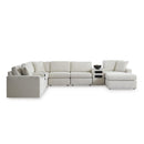  Manufacturer Color_Oyster  -- Modmax 92103S48 8-PC Sectional with Chaise and Audio Consoles IMAGE 1