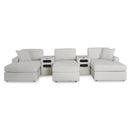  Manufacturer Color_Oyster  -- Modmax 92103S49 5 pc Double Chaise with Audio Consoles IMAGE 2