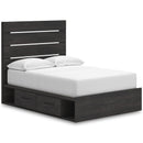  Size_Full  -- Signature Design by Ashley Hollivern Panel Bed with Storage IMAGE 1