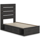  Size_Twin  -- Hollivern PCB2108B17 Twin Panel Storage Bed IMAGE 6