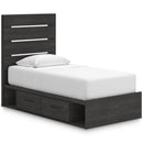  Size_Twin  -- Hollivern PCB2108B18 Twin Panel Bed with Storage IMAGE 1