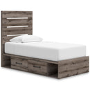  Size_Twin  -- Graystorm PCB2405B19 Twin Panel Bed with Storage IMAGE 1