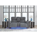  Signature Design by Ashley Studio Cave PC4980218 Power Reclining Loveseat with Console and Adjustable Headrest IMAGE 7
