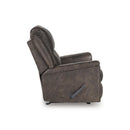  Manufacturer Color_Walnut -- Signature Design by Ashley Lixtowel Rocker Leather Look Recliner IMAGE 4