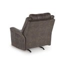  Manufacturer Color_Walnut -- Signature Design by Ashley Lixtowel Rocker Leather Look Recliner IMAGE 6