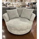  Minhas Furniture Swivel Fabric Chair 6129 Swivel Chair - Moonstruck IMAGE 1