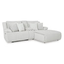  Manufacturer Color_Alloy  -- Top Tier 92706S4C 3 pc Reclining Sectional Sofa with Chaise IMAGE 1