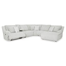 Manufacturer Color_Alloy  -- Top Tier 92706S1C 6 pc Reclining Sectional with Chaise IMAGE 2