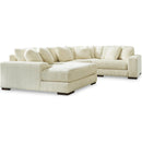  Manufacturer Color_Ivory  -- Signature Design by Ashley Lindyn Fabric 4 pc Sectional IMAGE 1