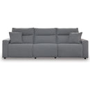  Manufacturer Color_Salt and Pepper -- Signature Design by Ashley ModMax II Power Reclining Fabric 3 pc Sectional IMAGE 1