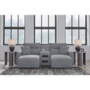  Manufacturer Color_Salt and Pepper -- Signature Design by Ashley ModMax II Power Reclining Fabric 3 pc Sectional IMAGE 5