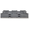  Manufacturer Color_Salt and Pepper -- Signature Design by Ashley ModMax II Power Reclining Fabric 5 pc Sectional IMAGE 1