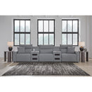  Manufacturer Color_Salt and Pepper -- Signature Design by Ashley ModMax II Power Reclining Fabric 5 pc Sectional IMAGE 6