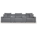  Manufacturer Color_Salt and Pepper -- Signature Design by Ashley ModMax II Power Reclining Fabric 5 pc Sectional IMAGE 1