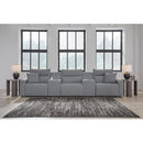  Manufacturer Color_Salt and Pepper -- Signature Design by Ashley ModMax II Power Reclining Fabric 5 pc Sectional IMAGE 5