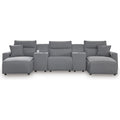  Manufacturer Color_Salt and Pepper -- Signature Design by Ashley ModMax II Power Reclining Fabric 5 pc Sectional IMAGE 1