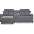  Manufacturer Color_Salt and Pepper -- Signature Design by Ashley ModMax II Power Reclining Fabric 3 pc Sectional IMAGE 1
