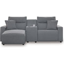  Manufacturer Color_Salt and Pepper -- Signature Design by Ashley ModMax II Power Reclining Fabric 3 pc Sectional IMAGE 1