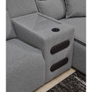 Manufacturer Color_Salt and Pepper -- Signature Design by Ashley ModMax II Power Reclining Fabric 7 pc Sectional IMAGE 4