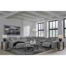  Manufacturer Color_Salt and Pepper -- Signature Design by Ashley ModMax II Power Reclining Fabric 7 pc Sectional IMAGE 7