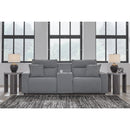  Manufacturer Color_Salt and Pepper -- Signature Design by Ashley ModMax II Power Reclining Fabric 3 pc Sectional IMAGE 5