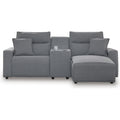  Manufacturer Color_Salt and Pepper -- Signature Design by Ashley ModMax II Power Reclining Fabric 3 pc Sectional IMAGE 1