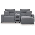  Manufacturer Color_Salt and Pepper -- Signature Design by Ashley ModMax II Power Reclining Fabric 3 pc Sectional IMAGE 1