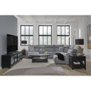  Manufacturer Color_Salt and Pepper -- Signature Design by Ashley ModMax II Power Reclining Fabric 6 pc Sectional IMAGE 7
