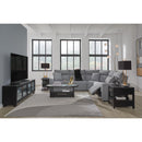  Manufacturer Color_Salt and Pepper -- Signature Design by Ashley ModMax II Power Reclining Fabric 5 pc Sectional IMAGE 6