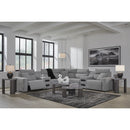  Manufacturer Color_Salt and Pepper -- Signature Design by Ashley ModMax II Power Reclining Fabric 7 pc Sectional IMAGE 7