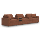  Manufacturer Color_Spice  -- Signature Design by Ashley Modmax Fabric 5 pc Sectional IMAGE 1