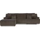  Manufacturer Color_Chocolate  -- Signature Design by Ashley Top Tier Reclining Fabric Sofa IMAGE 1