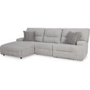  Manufacturer Color_Pewter --  Signature Design by Ashley Acklen Place Power Reclining Fabric 3 pc Sectional IMAGE 1