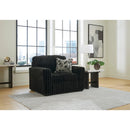  Manufacturer Color_Onyx  -- Signature Design by Ashley Midnight Madness Stationary Fabric Chair IMAGE 4