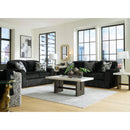  Manufacturer Color_Onyx  -- Signature Design by Ashley Midnight Madness Stationary Fabric Sofa IMAGE 14
