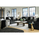  Manufacturer Color_Onyx  -- Signature Design by Ashley Midnight Madness Stationary Fabric Sofa IMAGE 15