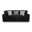  Manufacturer Color_Onyx  -- Signature Design by Ashley Midnight Madness Stationary Fabric Sofa IMAGE 2