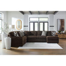  Manufacturer Color_Chocolate  -- Signature Design by Ashley Midnight Madness Fabric 4 pc Sectional IMAGE 3
