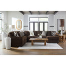  Manufacturer Color_Chocolate  -- Signature Design by Ashley Midnight Madness Fabric 4 pc Sectional IMAGE 4