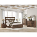  Size_King  -- Taffenbrook B849B4 King Panel Storage Bed IMAGE 9