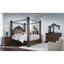  Size_Queen  -- Maylee B947B8 Queen Canopy Bed IMAGE 13