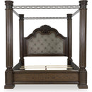  Size_Queen  -- Maylee B947B8 Queen Canopy Bed IMAGE 2