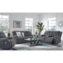  Manufacturer Color_Steel -- Signature Design by Ashley Observation Power Rocker Fabric Recliner IMAGE 11