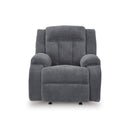  Manufacturer Color_Steel -- Signature Design by Ashley Observation Power Rocker Fabric Recliner IMAGE 3