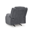  Manufacturer Color_Steel -- Signature Design by Ashley Observation Power Rocker Fabric Recliner IMAGE 4